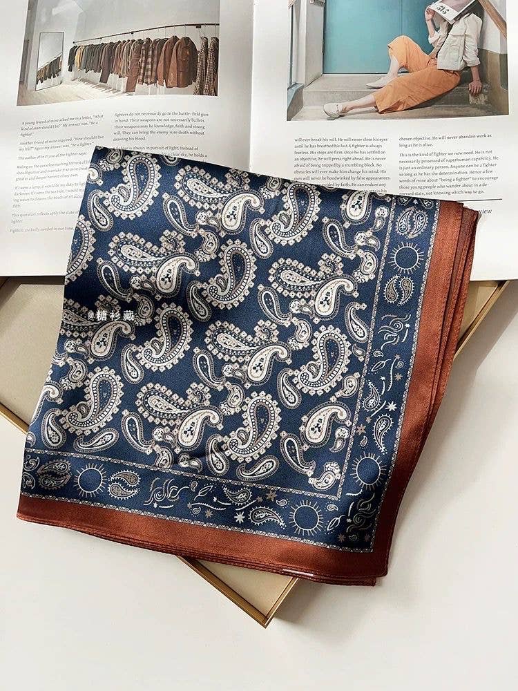 Paisley Pattern Silky Scarf