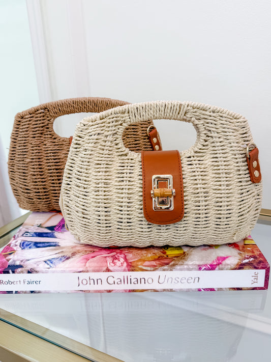 Cecilia Coast Straw Handbag