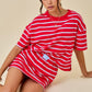Striped Boxy Lounge Sweatshirt