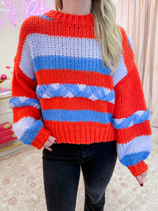 Pippi Mixed Stripe Sweater