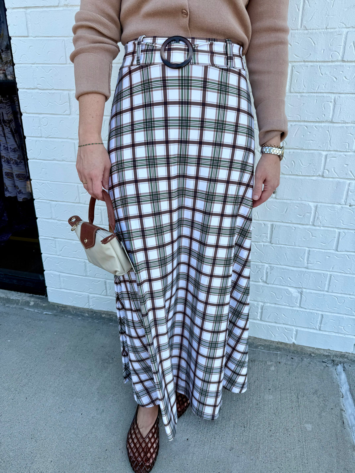 Bennett Skirt Oak Plaid