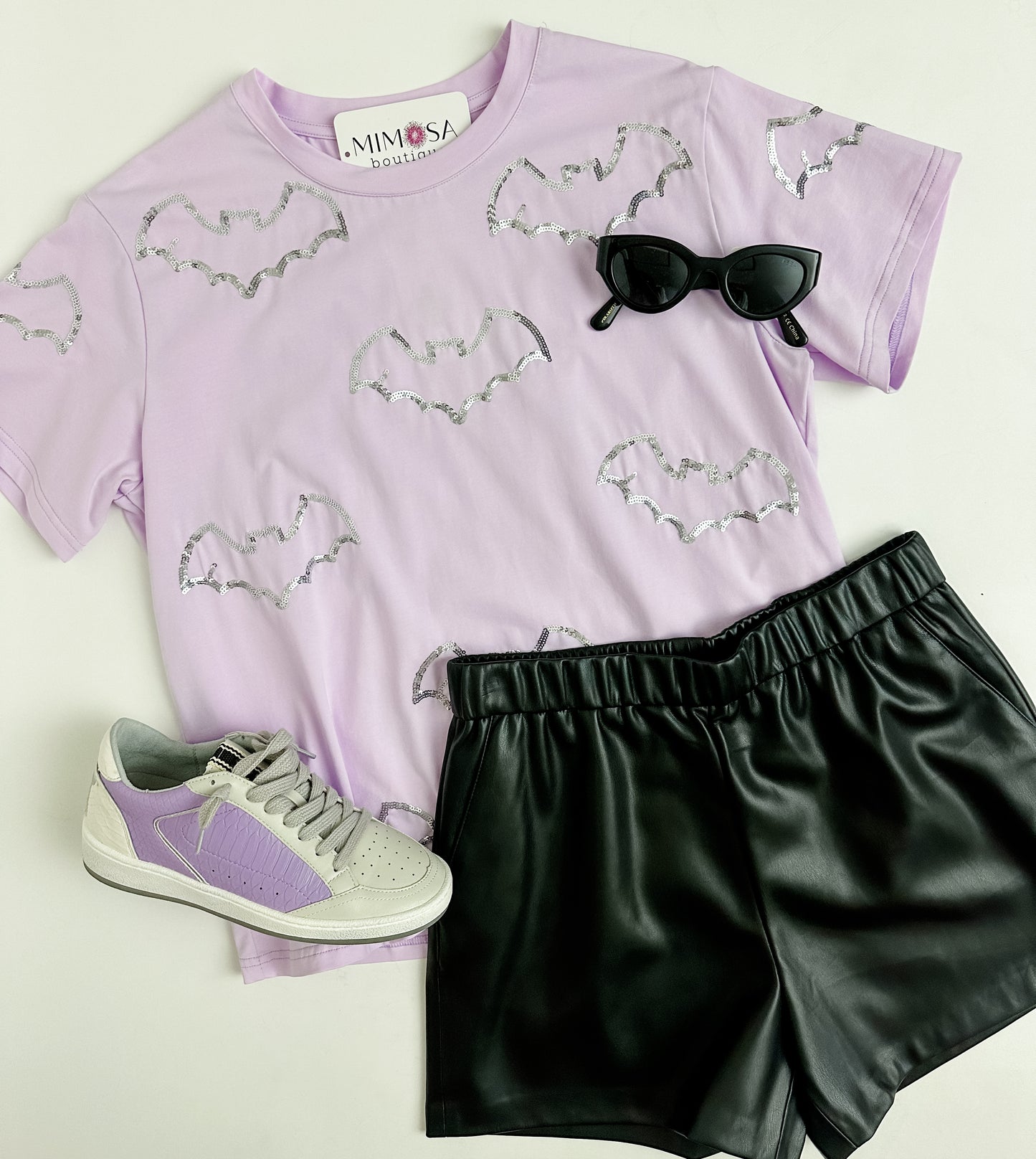 Sequin Bat Tee