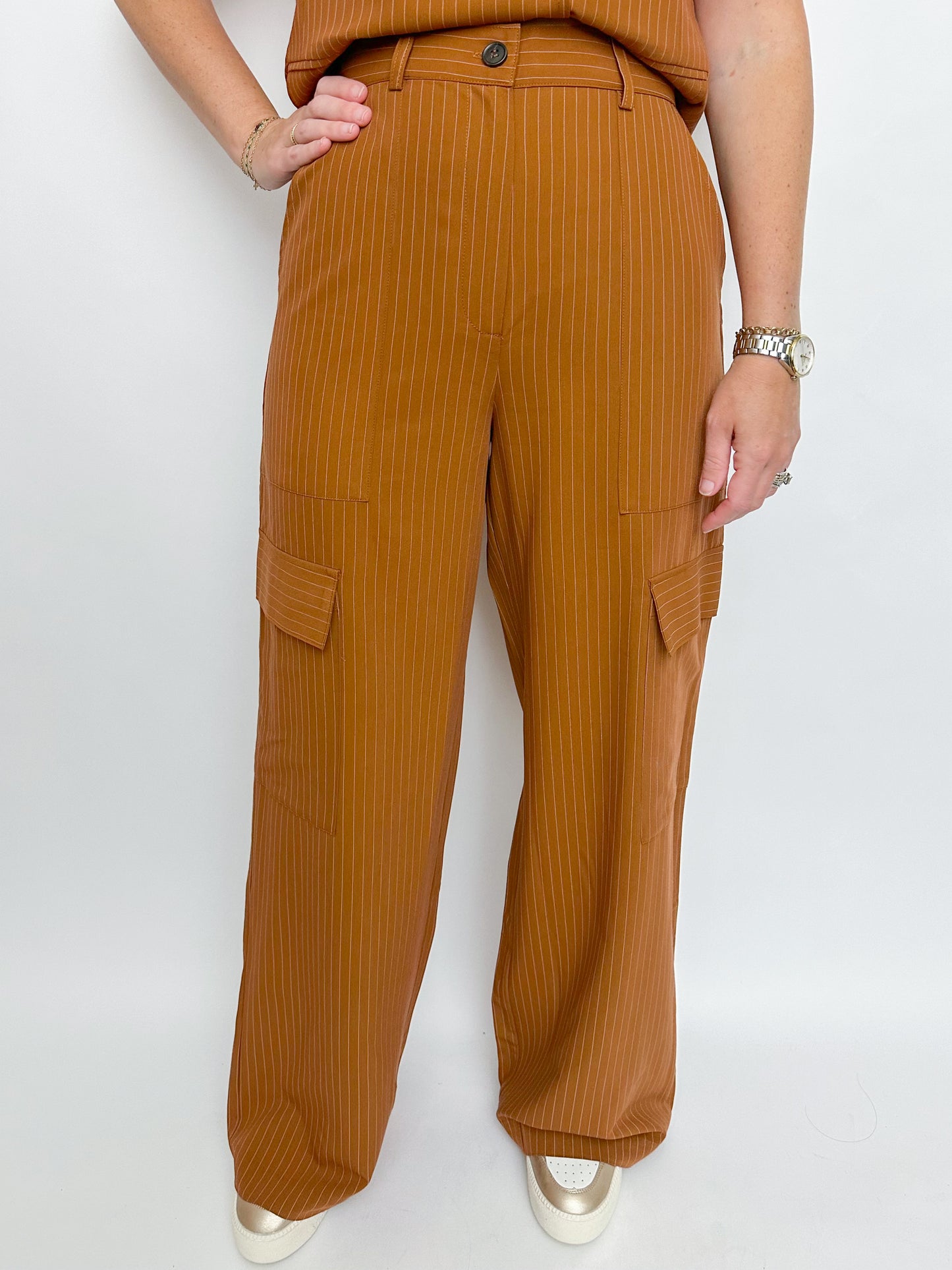 Chicago Pinstripe Cargo Trouser