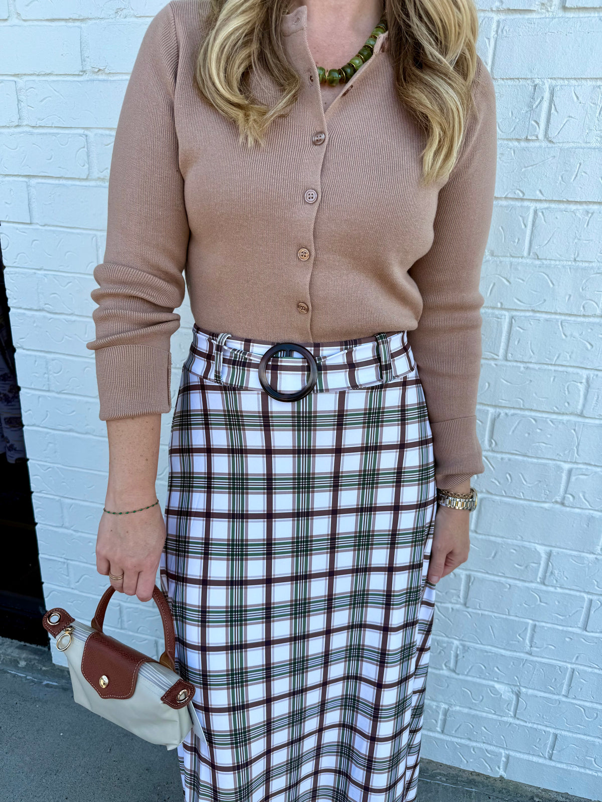 Bennett Skirt Oak Plaid