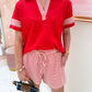 Ball Field Stripe Sweatshorts