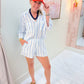 ZS Helena Striped Airy Gauze Button Up