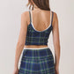 Fall Plaid Activewear Top