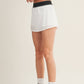 Waistband Contrast Skort
