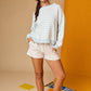 Blush Stripe Crewneck Sweater