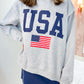 USA Reversible Mock Neck Sweatshirt