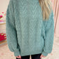 Evergreen Pointelle Sweater