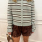 ZS Medina Stripe Cardigan Aqua Cloud