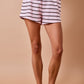 Striped Terry Sweat Shorts