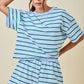 Striped Boxy Lounge Sweatshirt