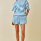 Striped Boxy Lounge Sweatshirt