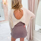 Cotton Slub Cutout LS Top