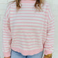 Blush Stripe Crewneck Sweater