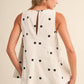 Polka Dot Denim Short Set