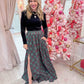Monroe Maxi Skirt Mistletoe Plaid