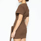 Espresso Sash Mini Dress
