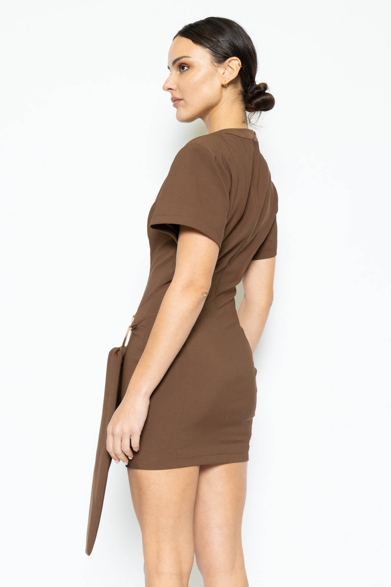 Espresso Sash Mini Dress