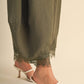 Barrel Fit Pants With Lace Trim