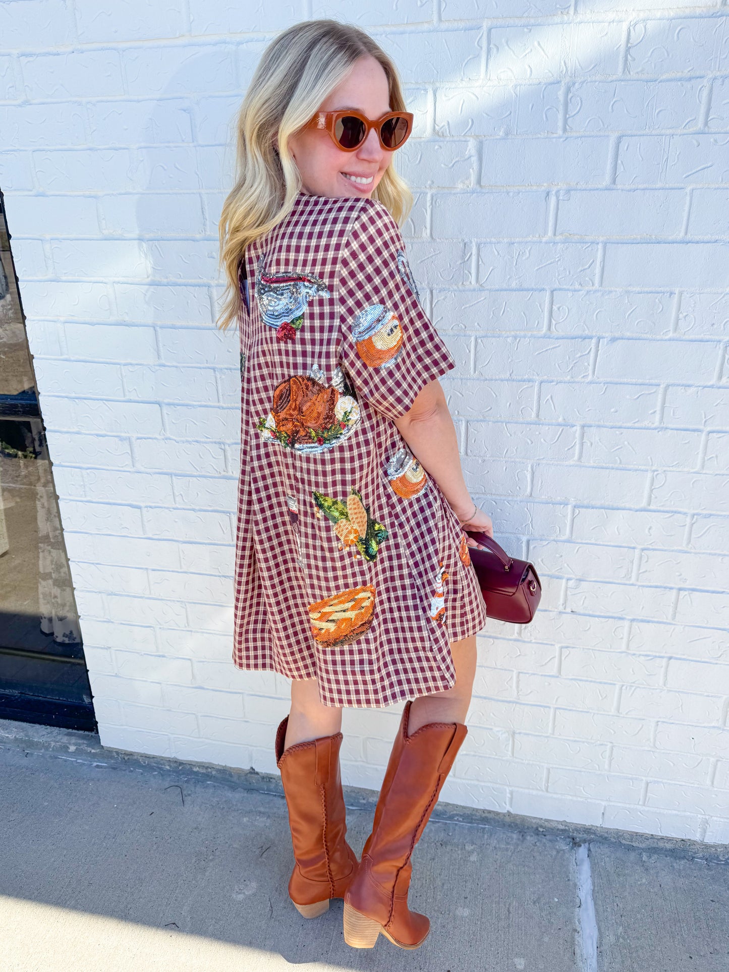 Queen of Turkey Short Sleeve Dress