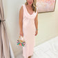 Maya Midi Dress Powder Pink Luxe Satin