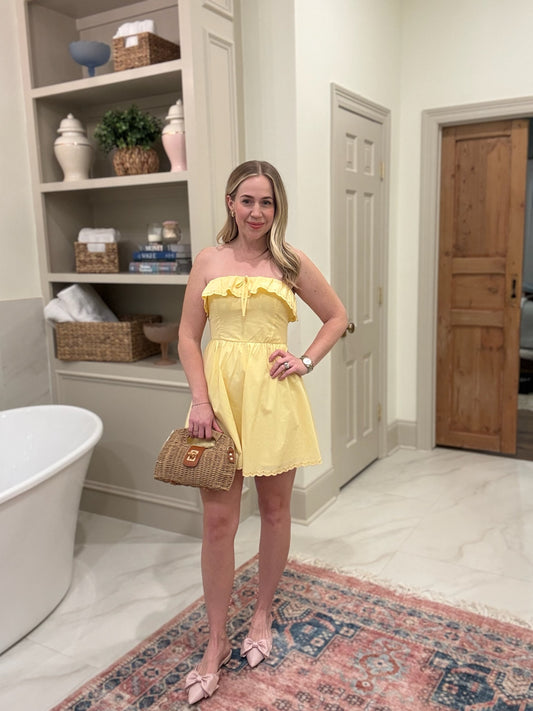Buttercup Strapless Mini Dress
