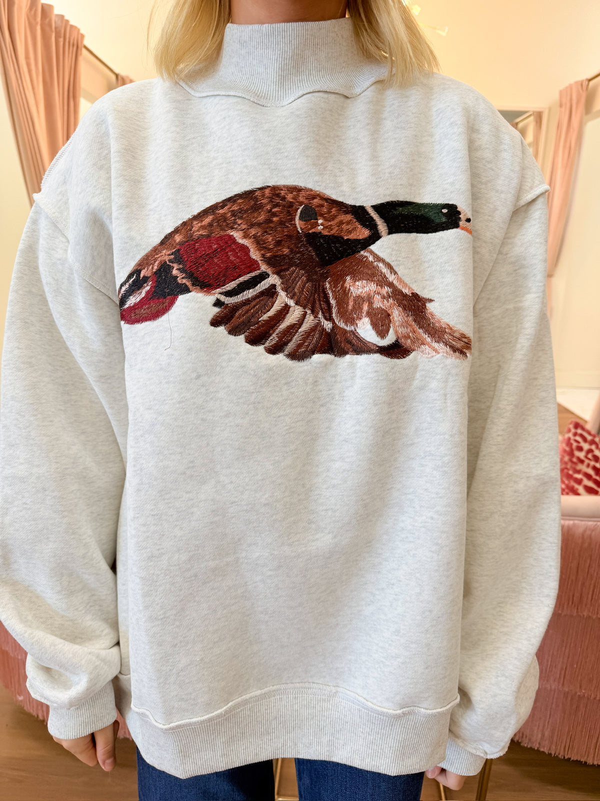 Mallard Mock-Neck Sweatshirt