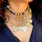 Fancy Heart Charm Necklace