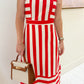 Camelia Striped Midi Dress