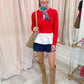 Mirren Knit Mix Peplum Top