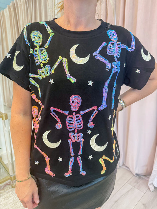 Multi Dancing Skeleton Tee