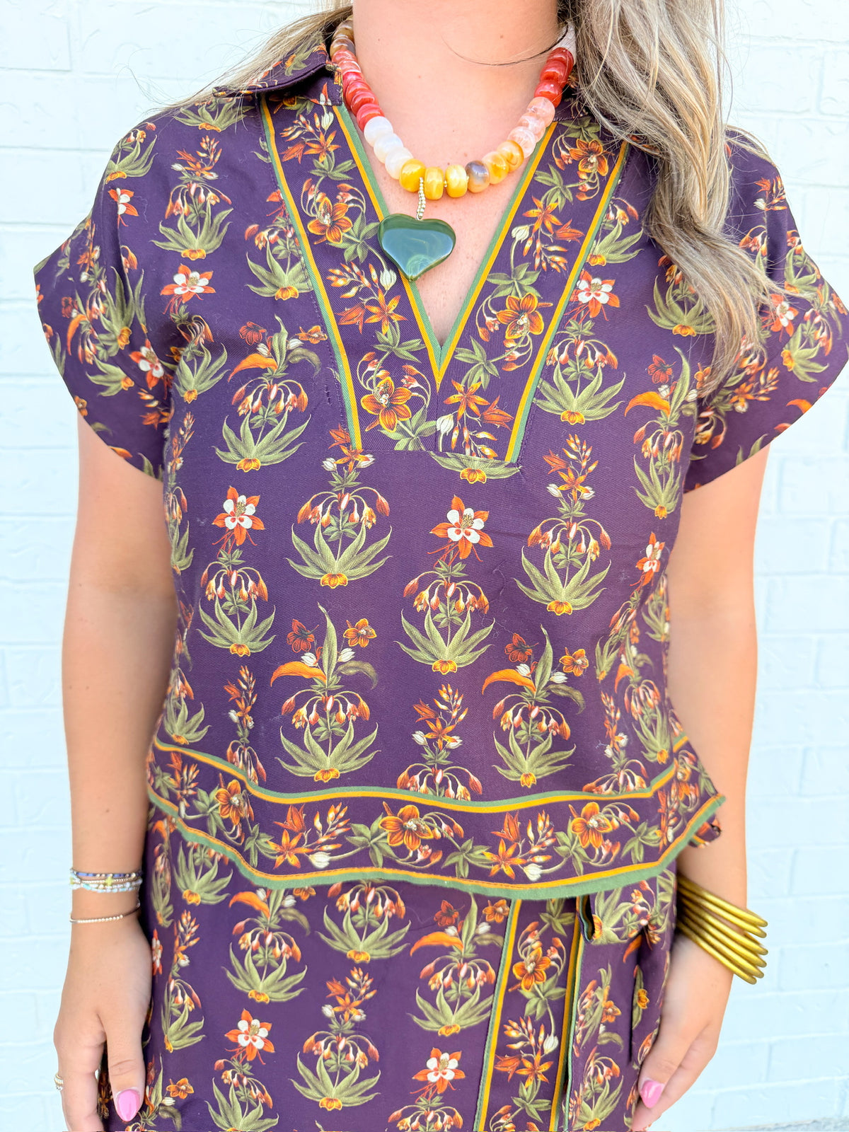 Autmn Garden Print Skort
