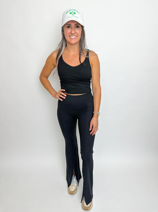 High Rise Split Yoga Pants