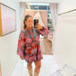 Fall Peony Mini Dress