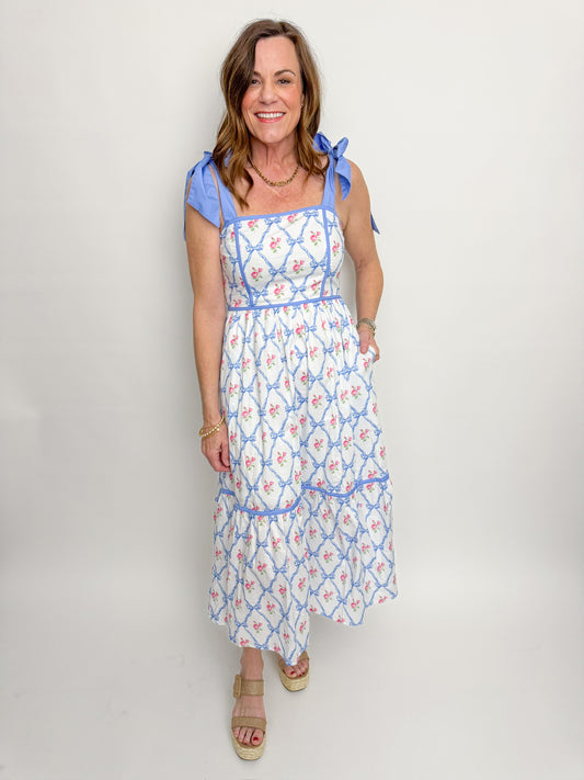 Love Shack Bows Maxi Dress