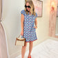 Tucker Dress Light Blue Cherry