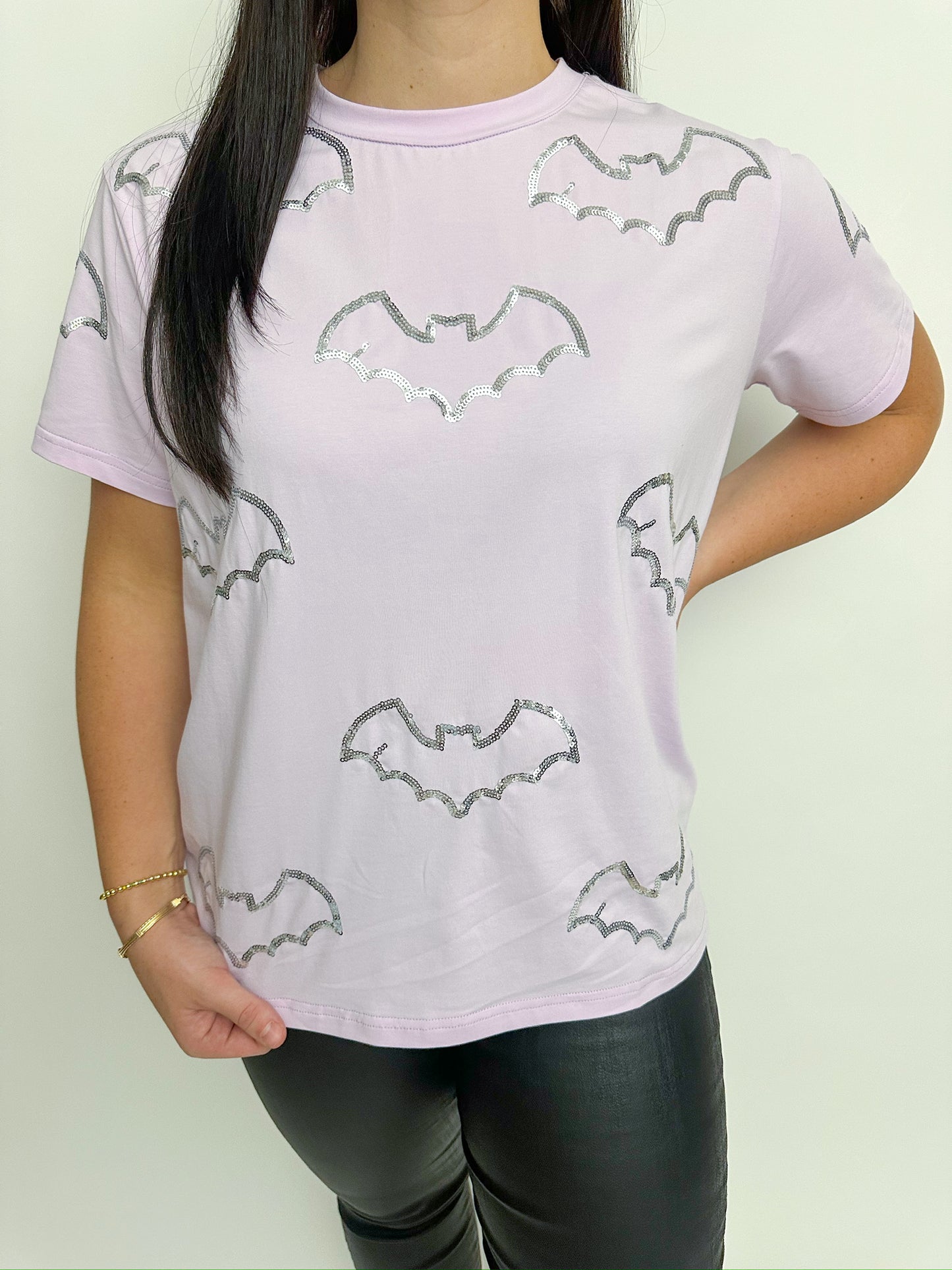 Sequin Bat Tee