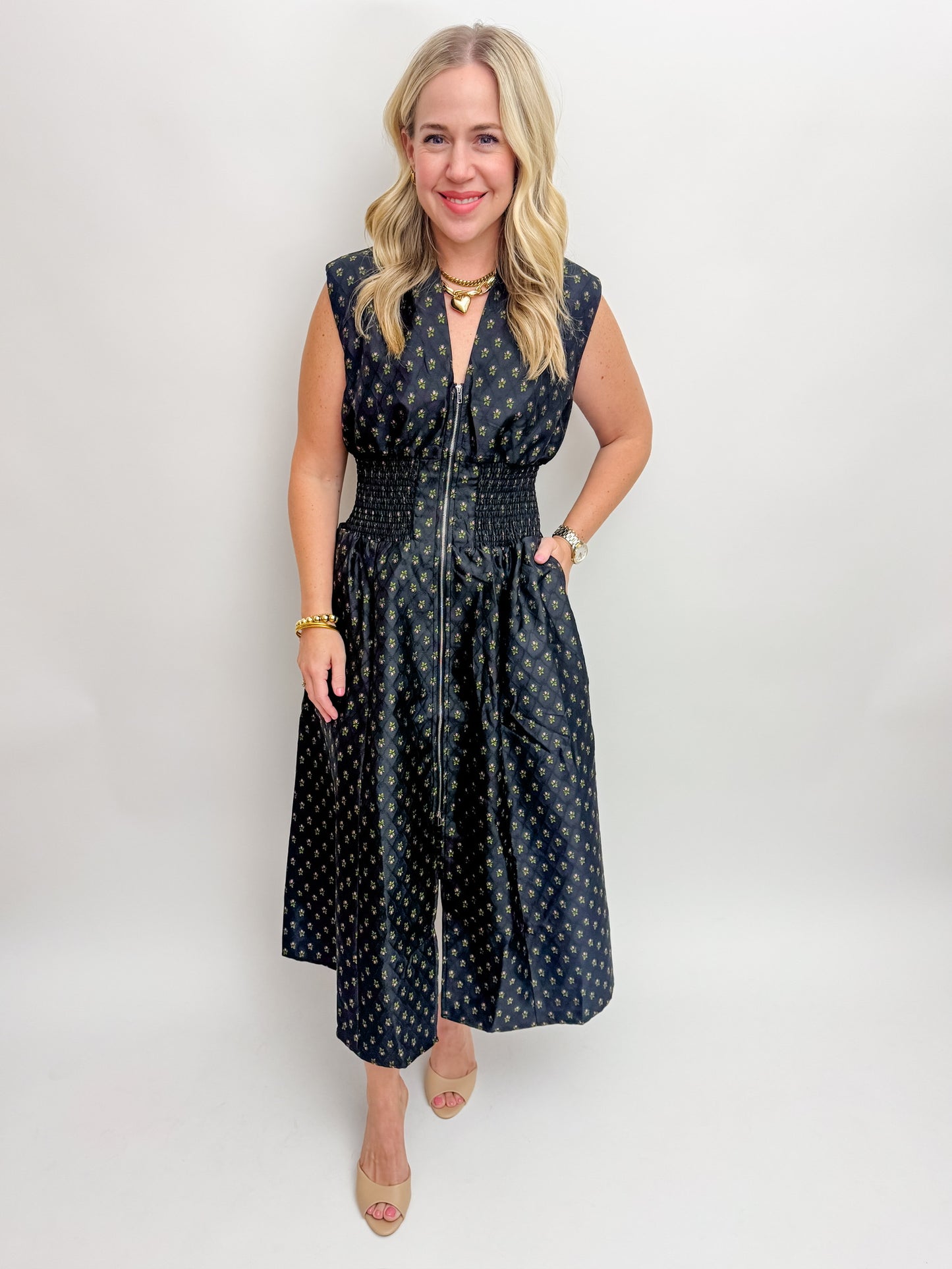 An Autumn Walk Midi Dress