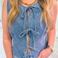 Dally Denim Tie Vest