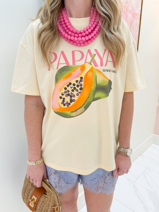 Papaya Graphic Tee