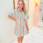French Cottage Floral Shirt Dress