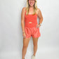 Ribbed Top Active Romper