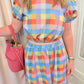 Laura Plaid Top