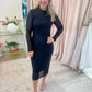 Krista Jeweled Midi Dress