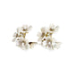 Princess Flower Hoop Earring - White