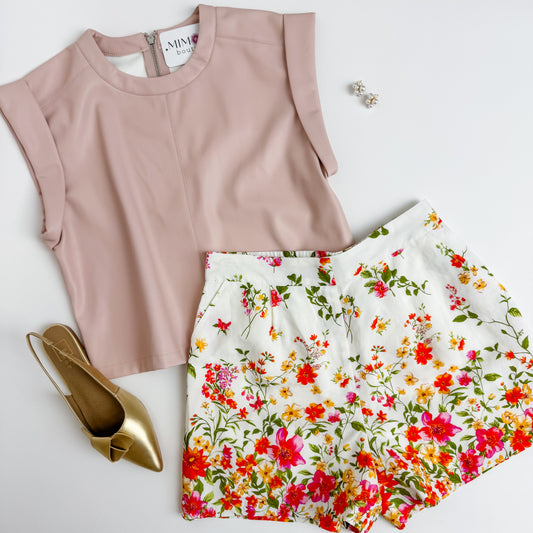 High Tea Floral Short