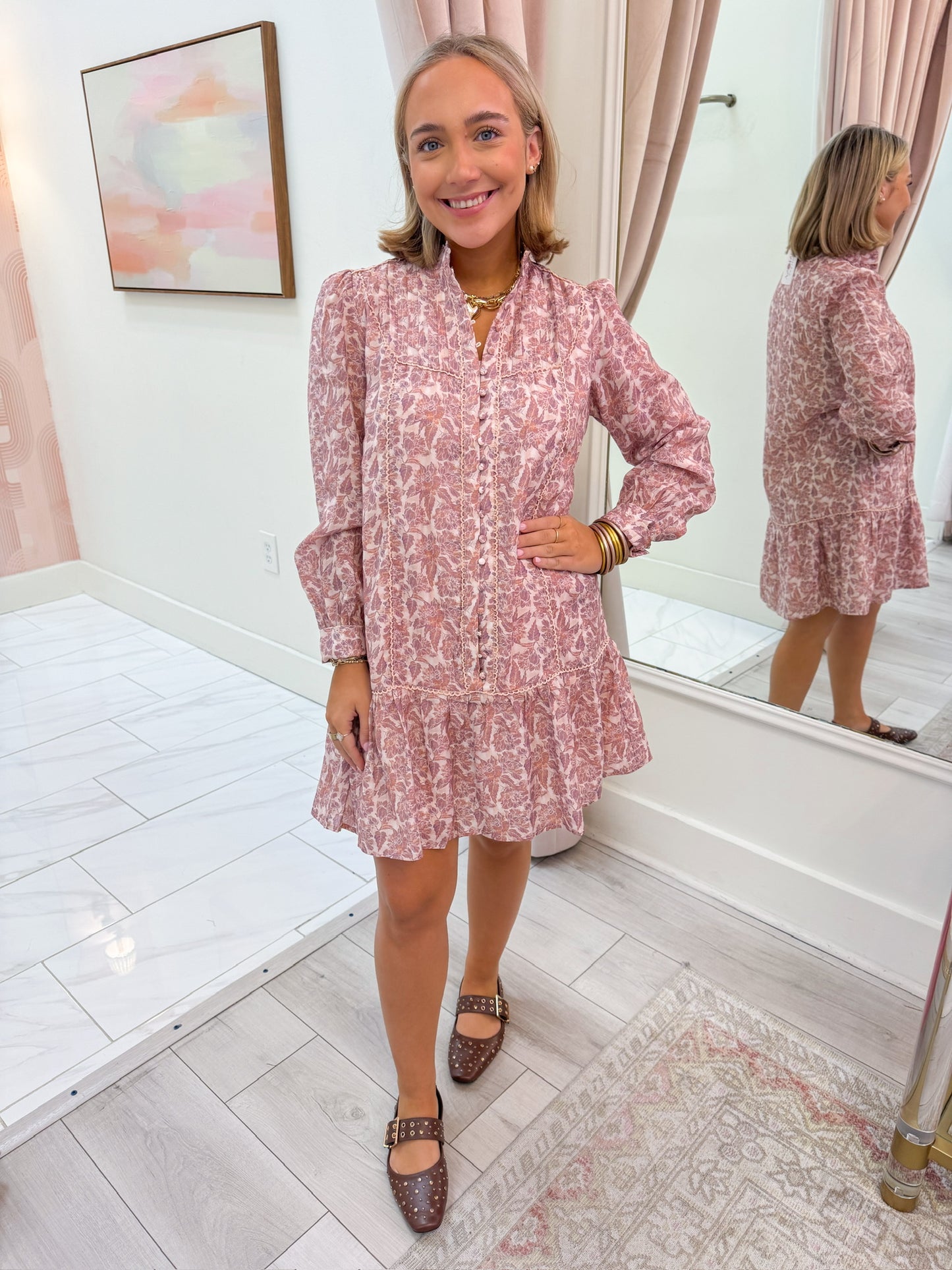 Falling for Mauve Mini Dress